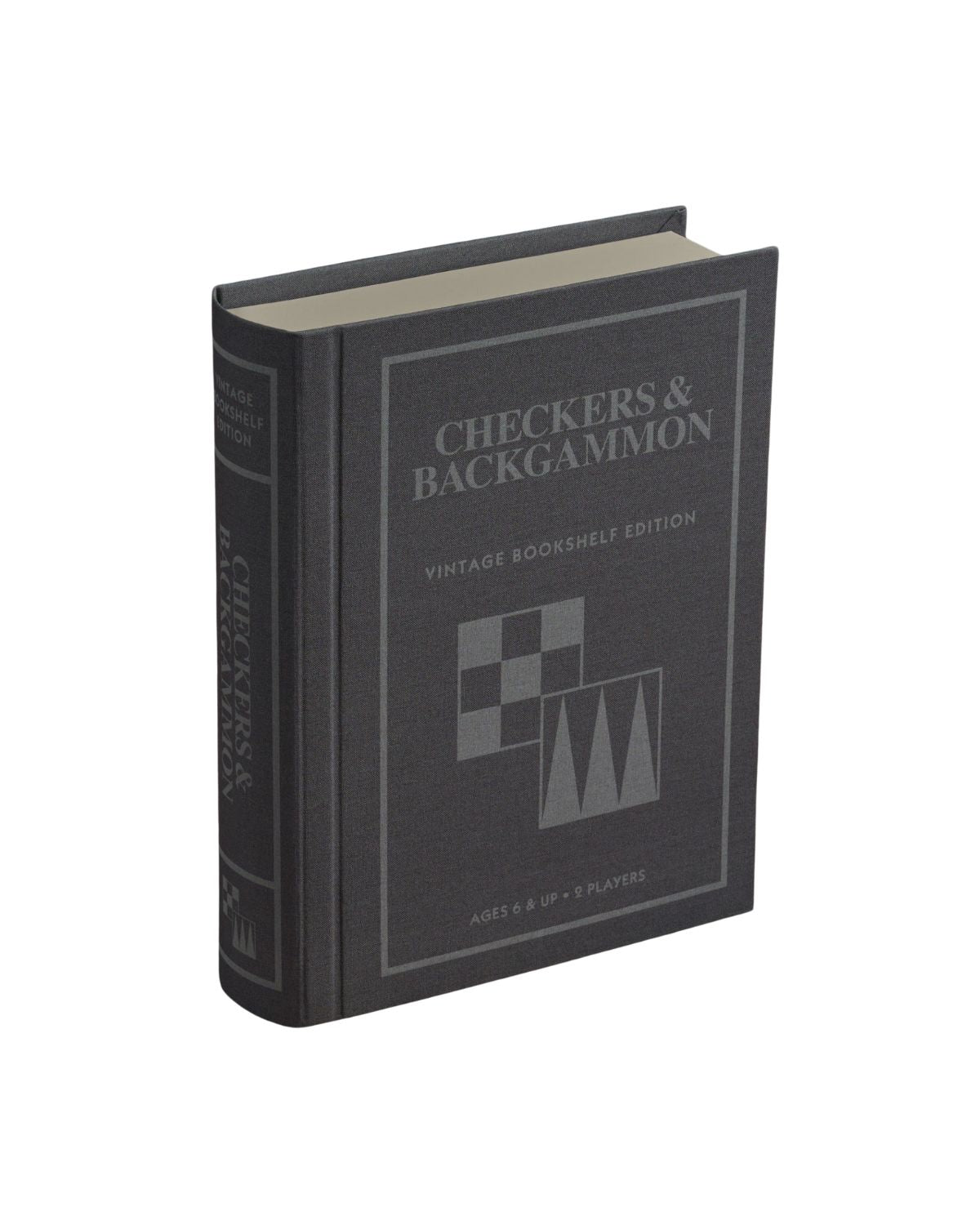 Checkers & Backgammon - Vintage Bookshelf Edition