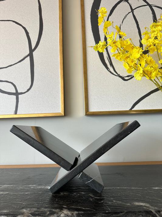 Soporte para libros de mármol