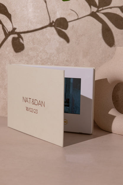 Album de video Personalizado Videobook Beige