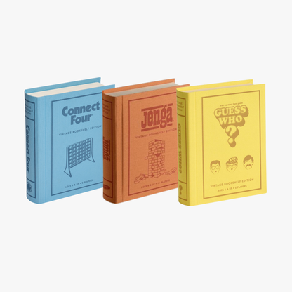 Vintage Bookshelf Games – 3 pack: Jenga, Connect Four, Guess Who