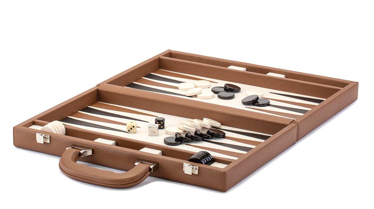 Backgammon de piel premium