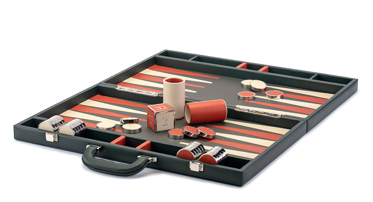 Backgammon de piel premium