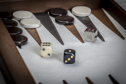 Backgammon de piel premium