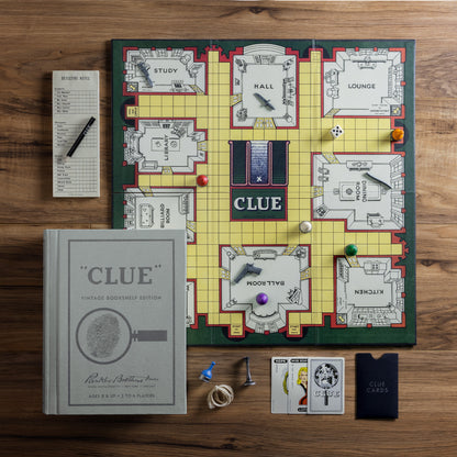 Vintage Bookshelf Games – 3 pack: Monopoly, Clue, Checkers & Backgammon