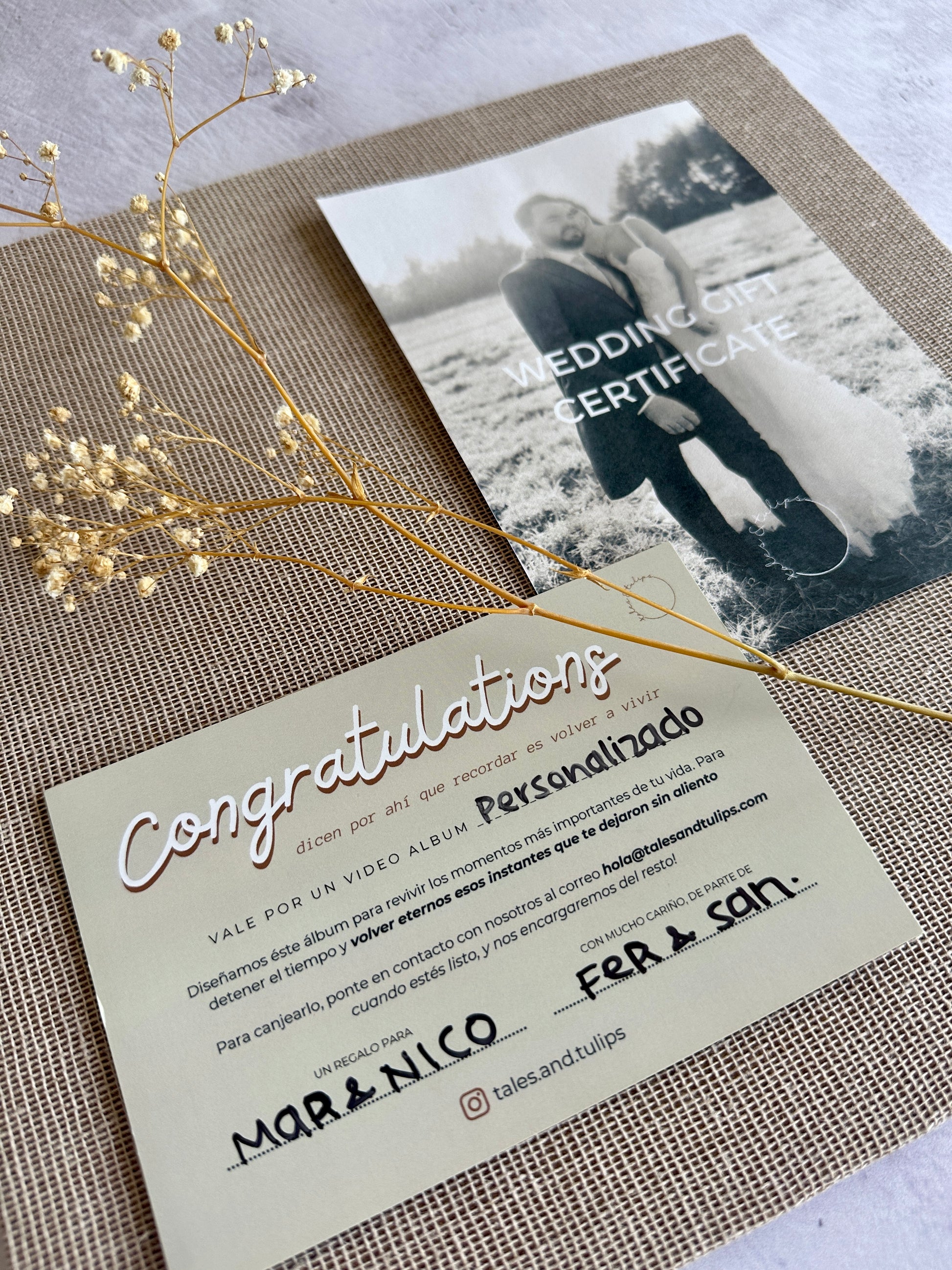 Gift Certificate Videobook