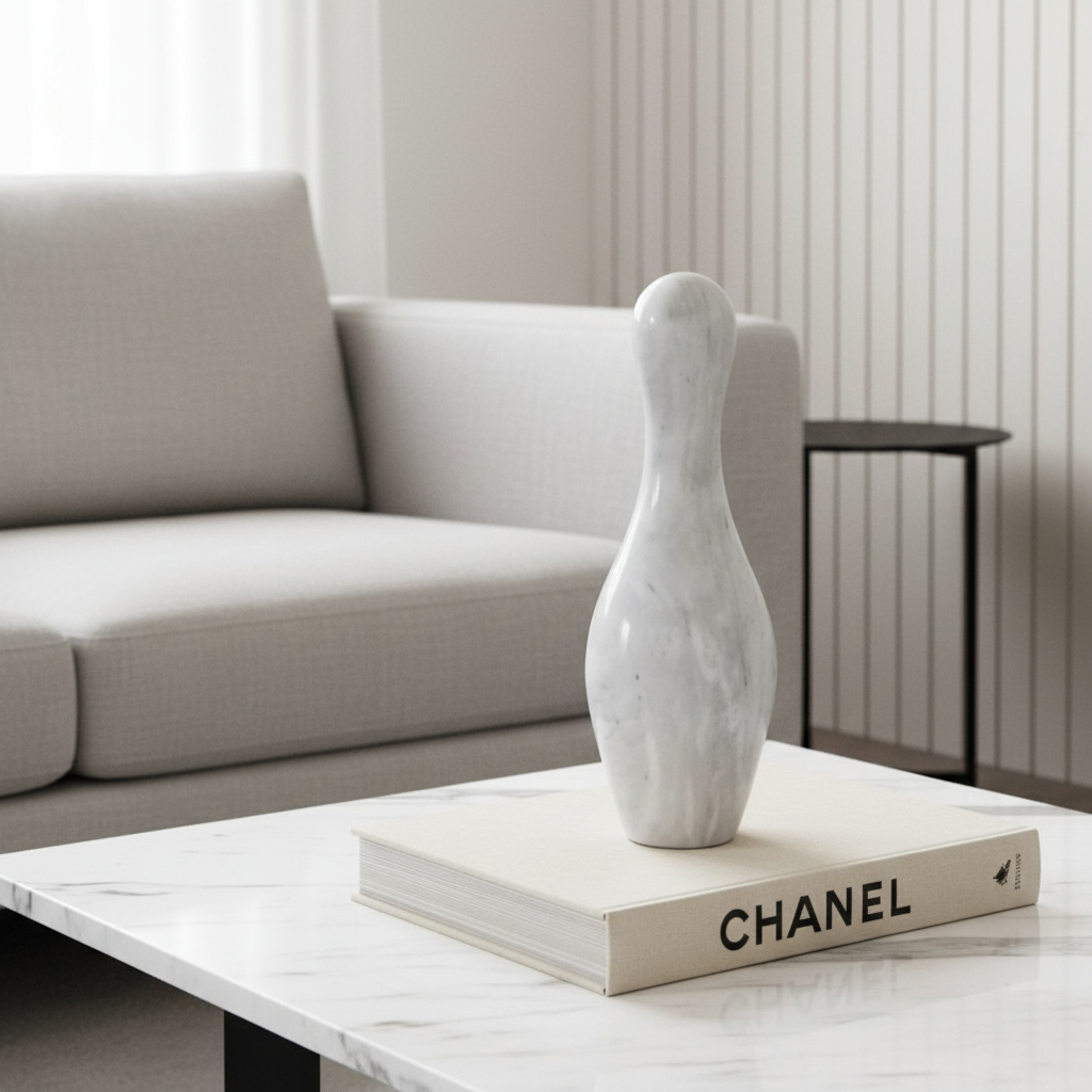 Pino de Boliche de mármol