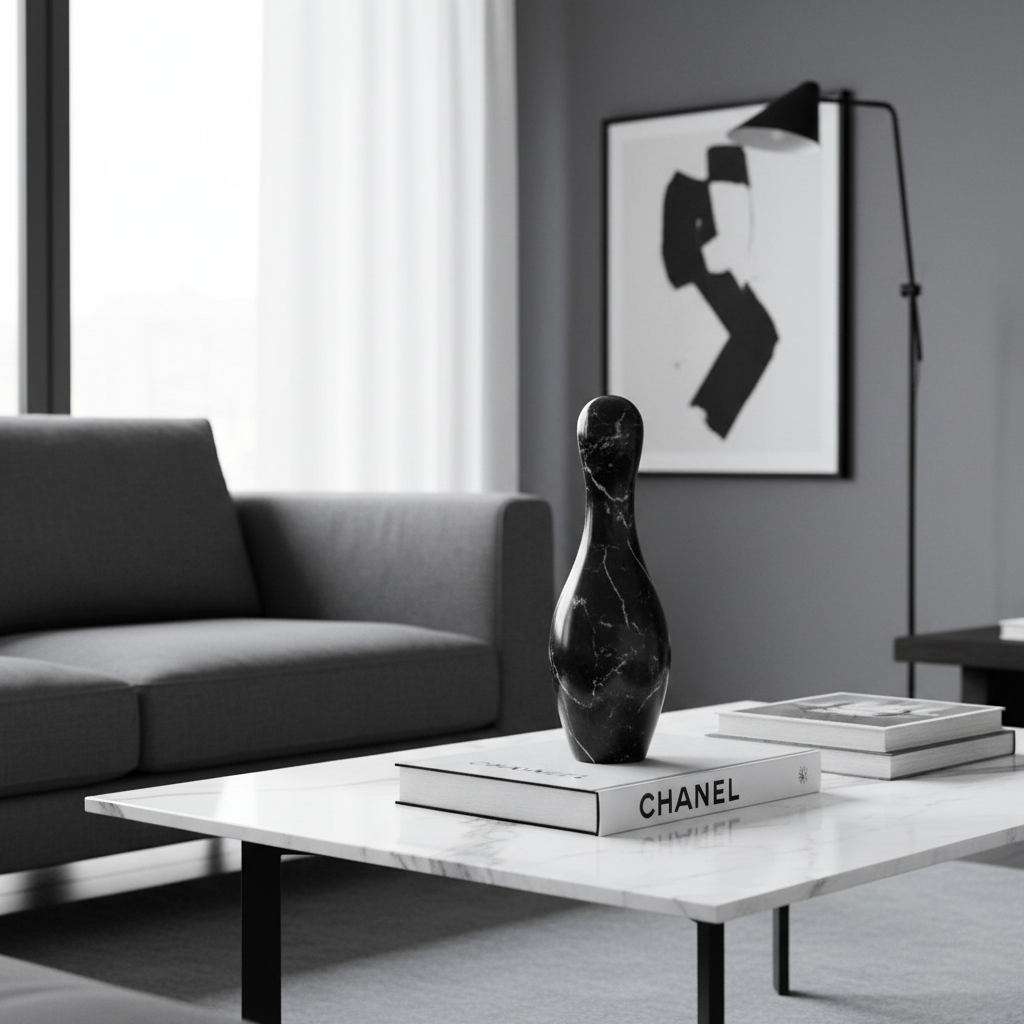 Pino de Boliche de mármol