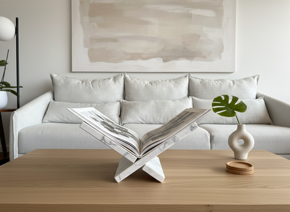 Soporte para libros de mármol