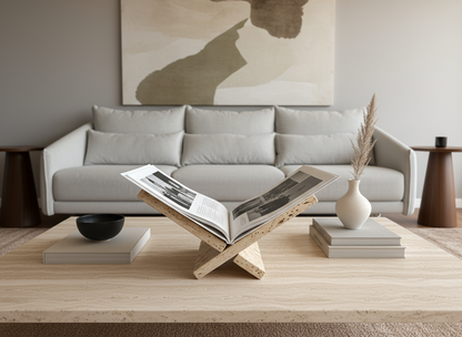 Soporte para libros de mármol