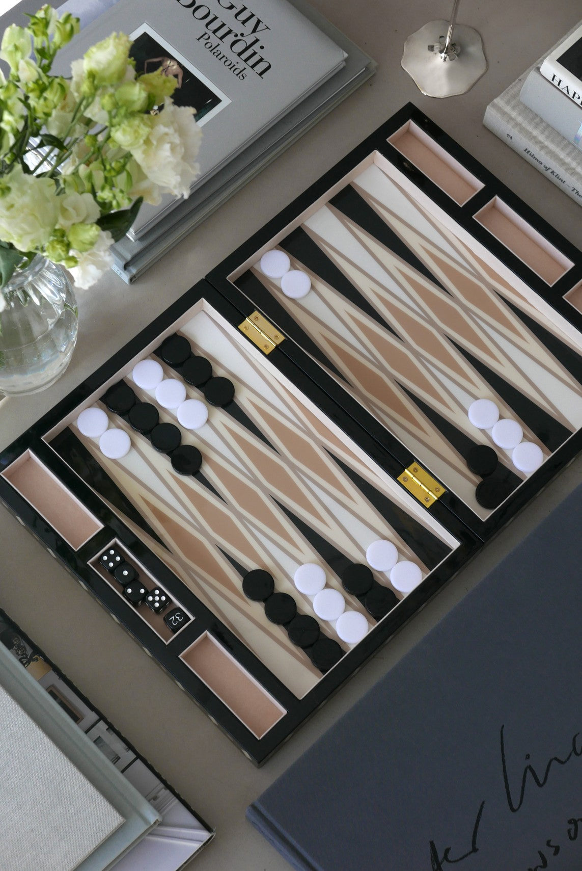 Lacquered Backgammon