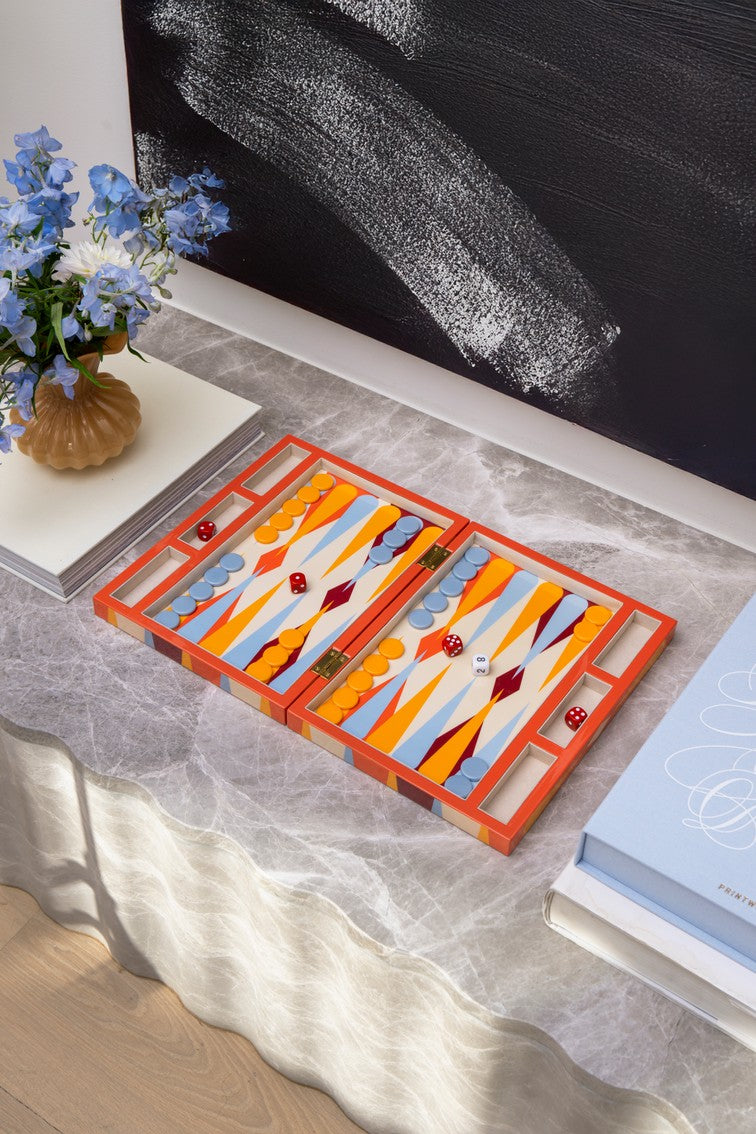 Lacquered Backgammon