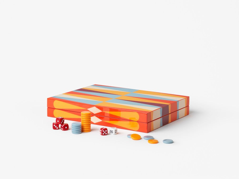 Lacquered Backgammon