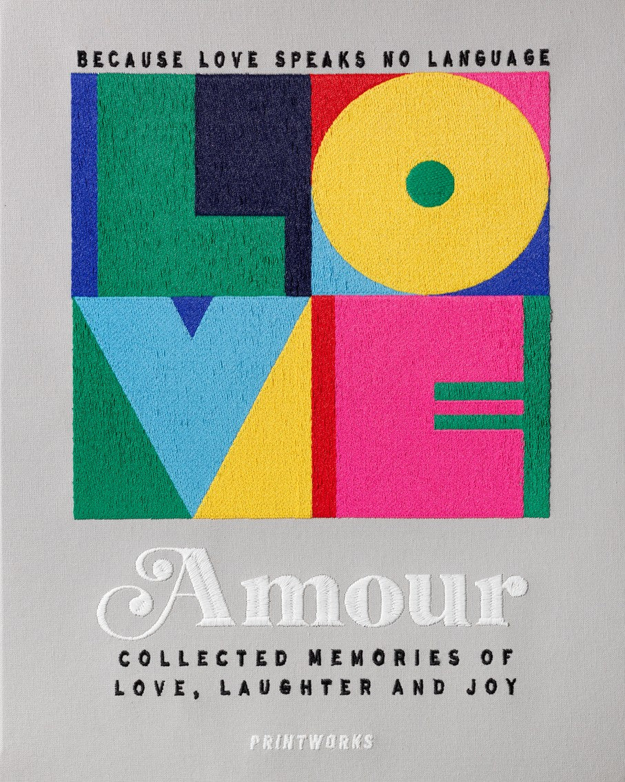 Embroidered Photo Album - Amour