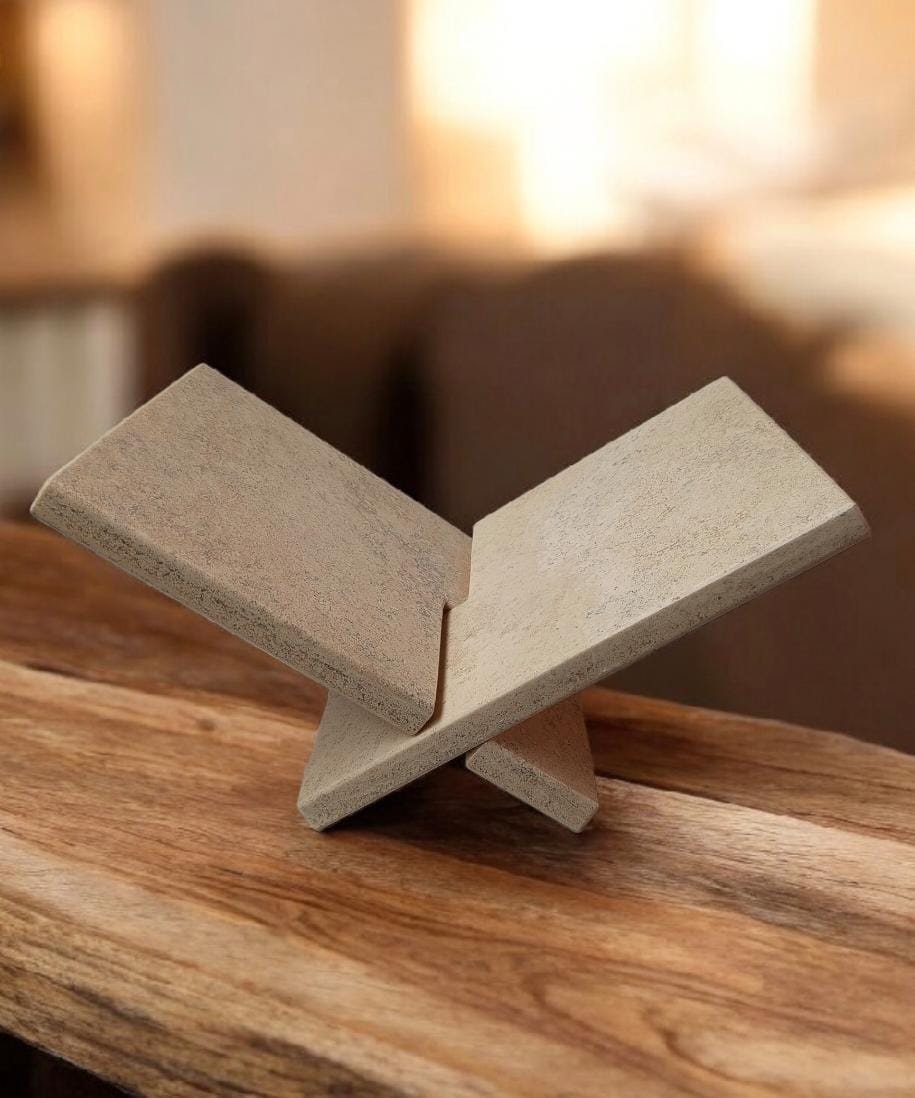 Soporte para libros de mármol