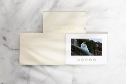 Album de video Memories Videobook Beige Pantalla